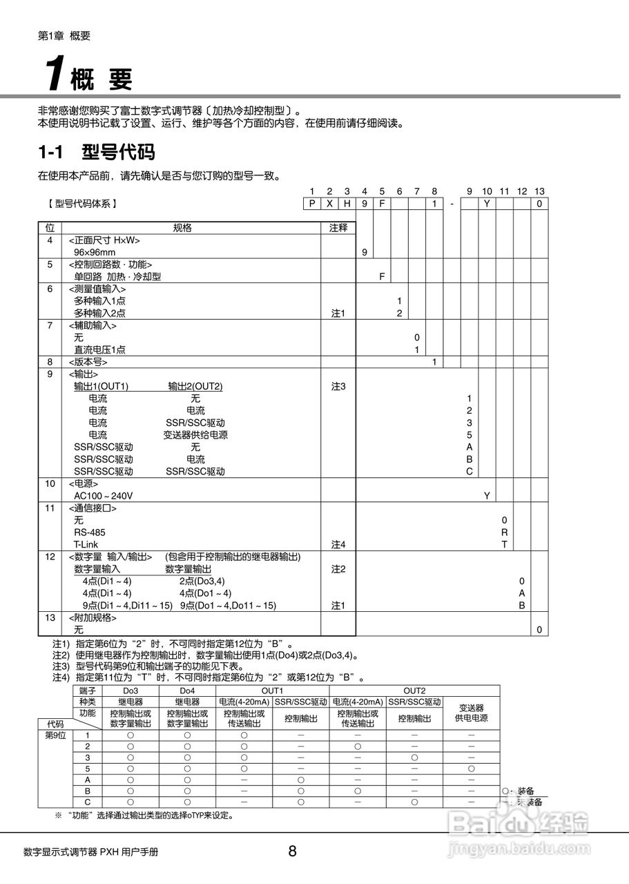 富士PXH加热/制冷控制型数字显示式调节器操作手册:[1]
