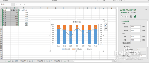 Excel中如何快速制作美观条柱形图