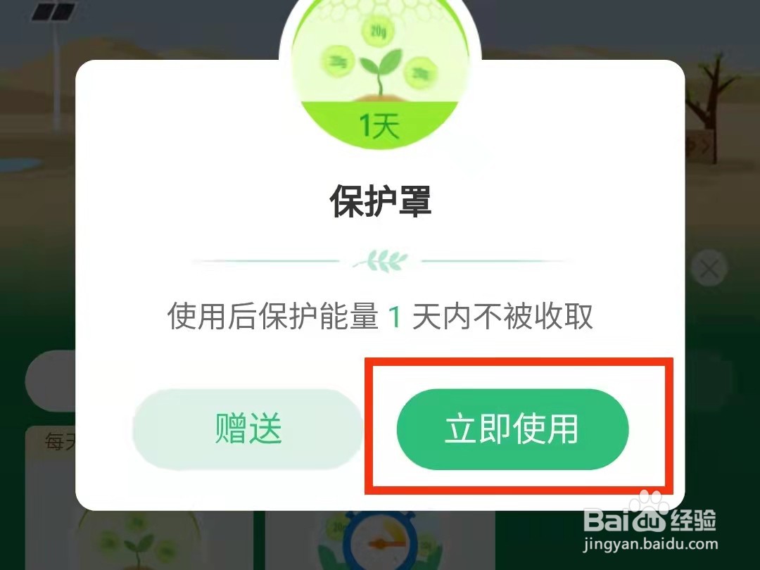 蚂蚁森林怎么每天一个保护罩2022