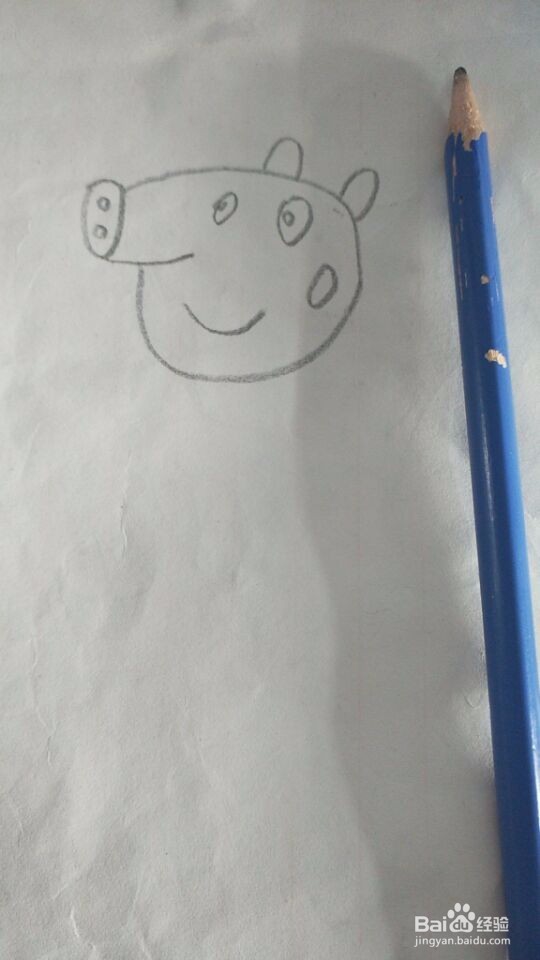 简笔画之小猪佩奇的简单画法