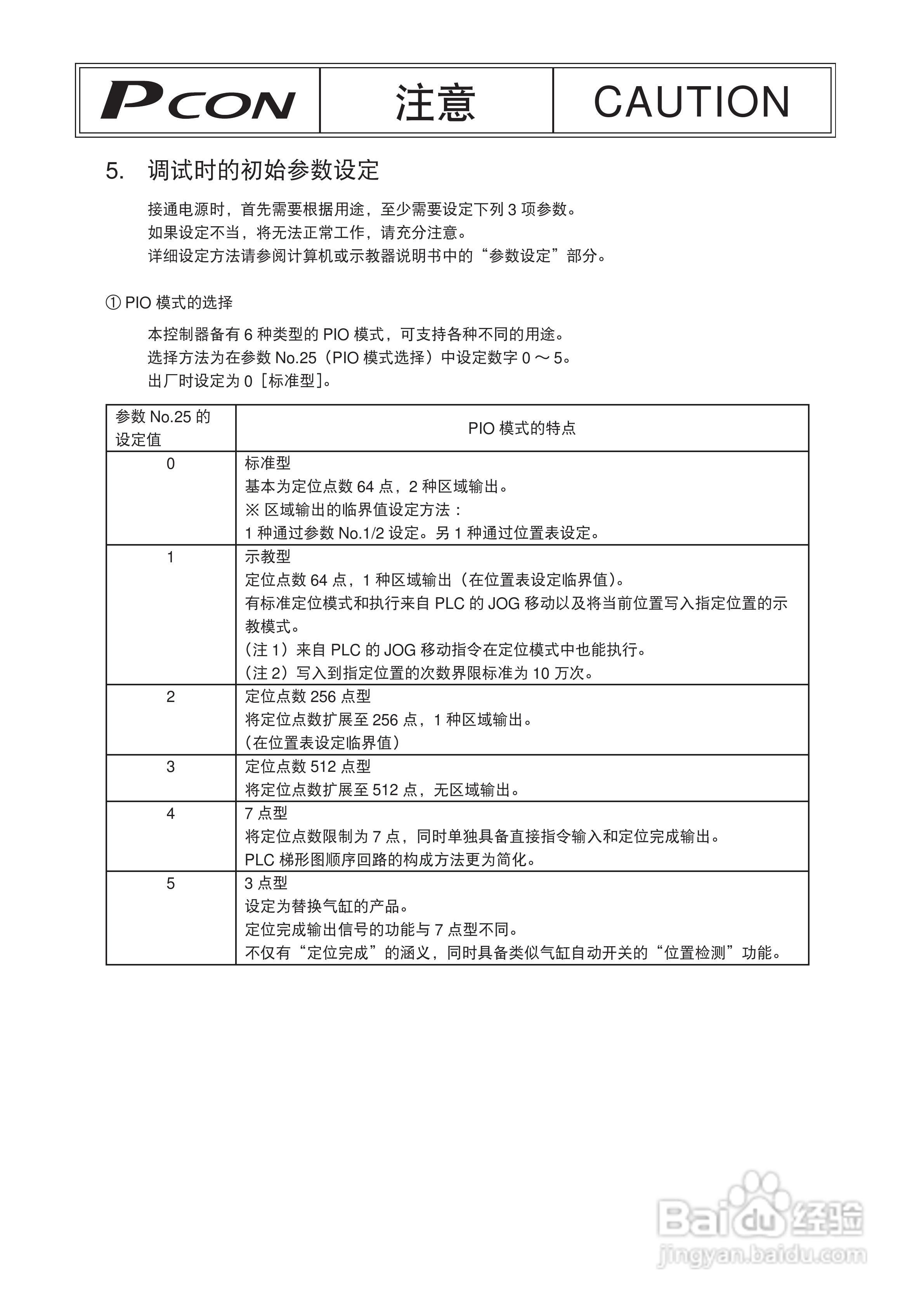 Pcon PCON-C/CG/CF 控制器定位型使用说明书:[1]