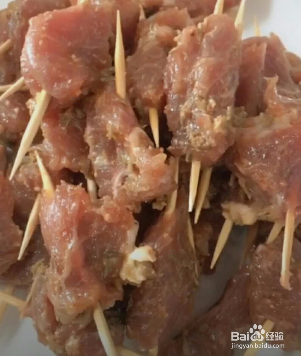 牙签牛肉做法