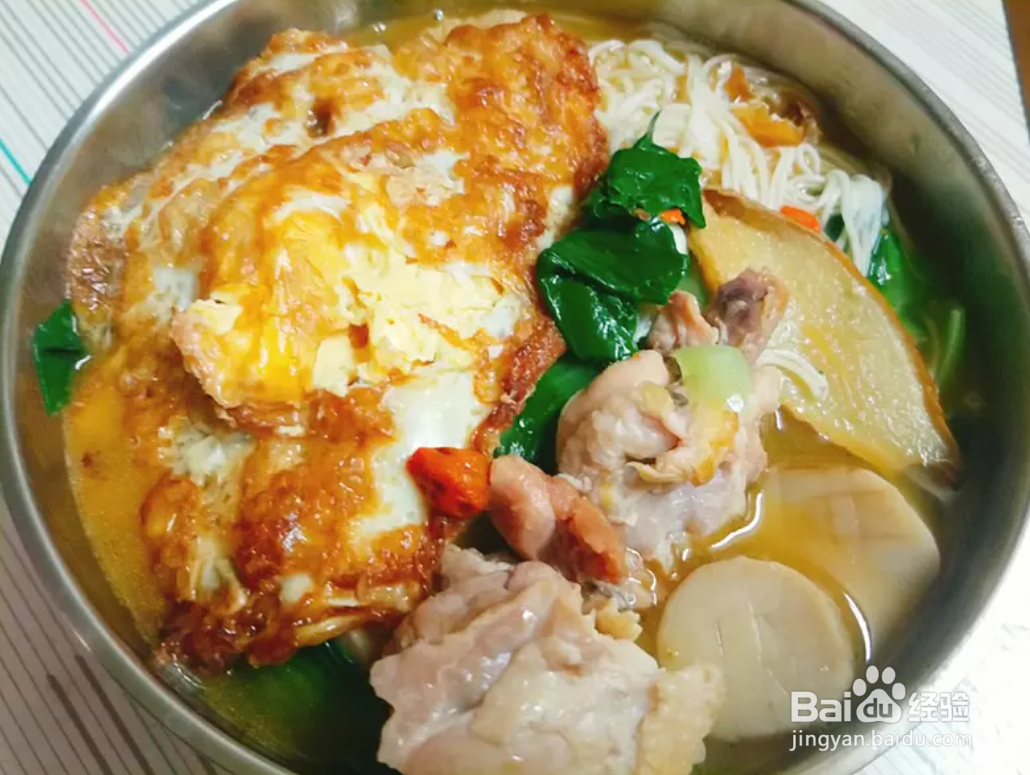 简单麻油鸡面线