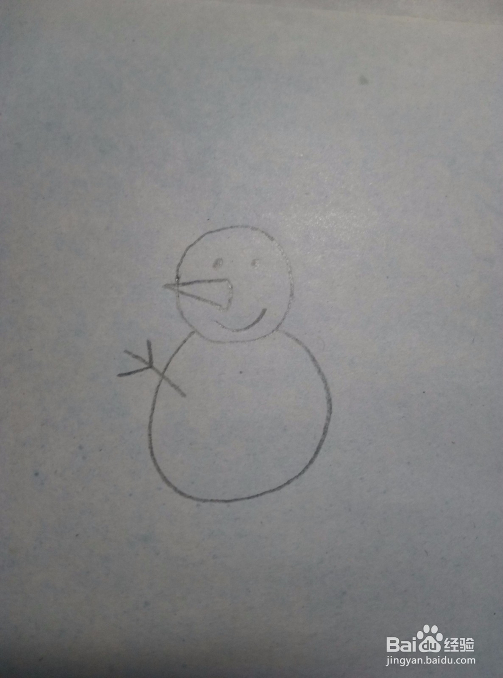 雪人的简笔画教程