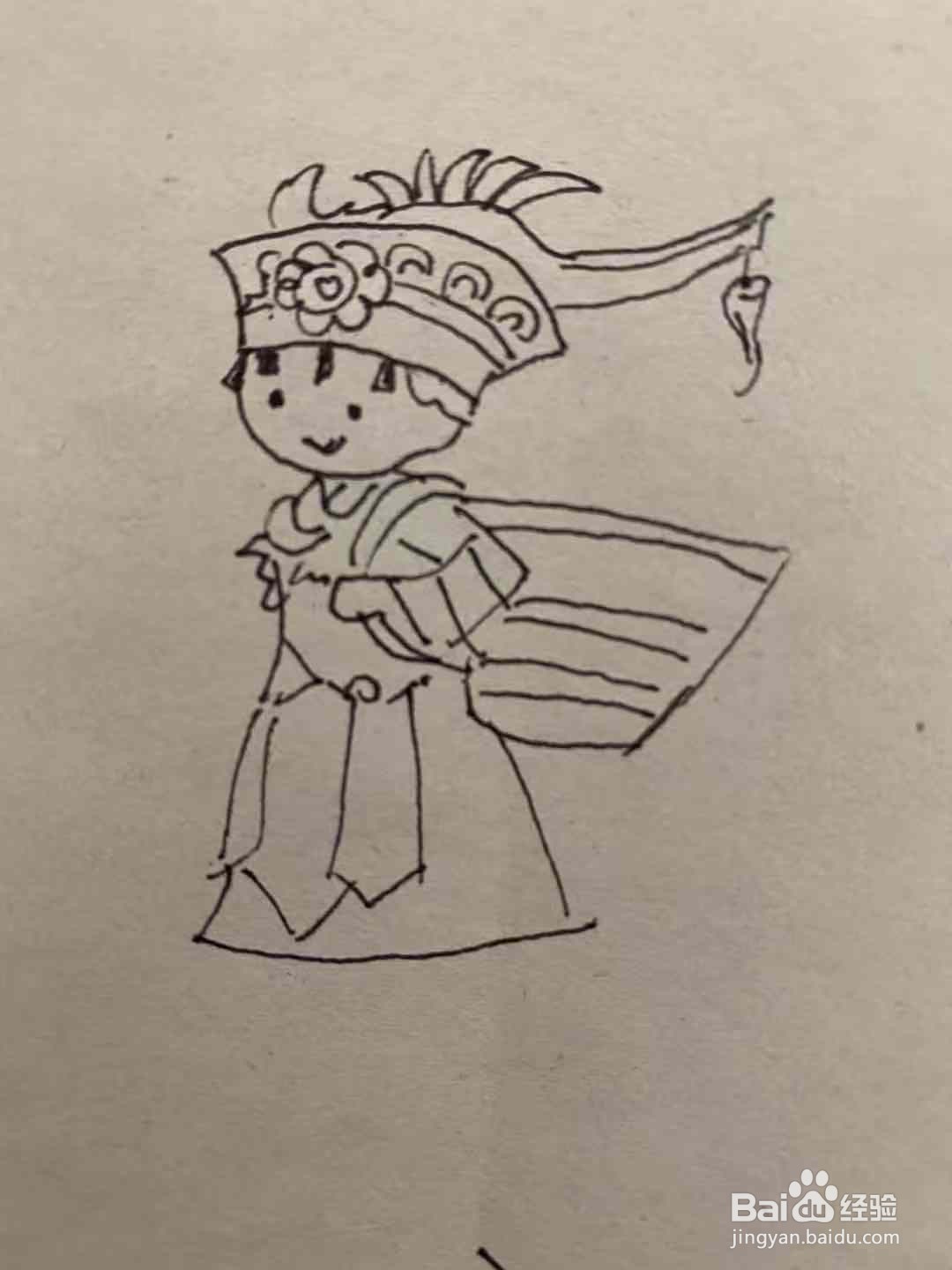 民族风俗简笔画