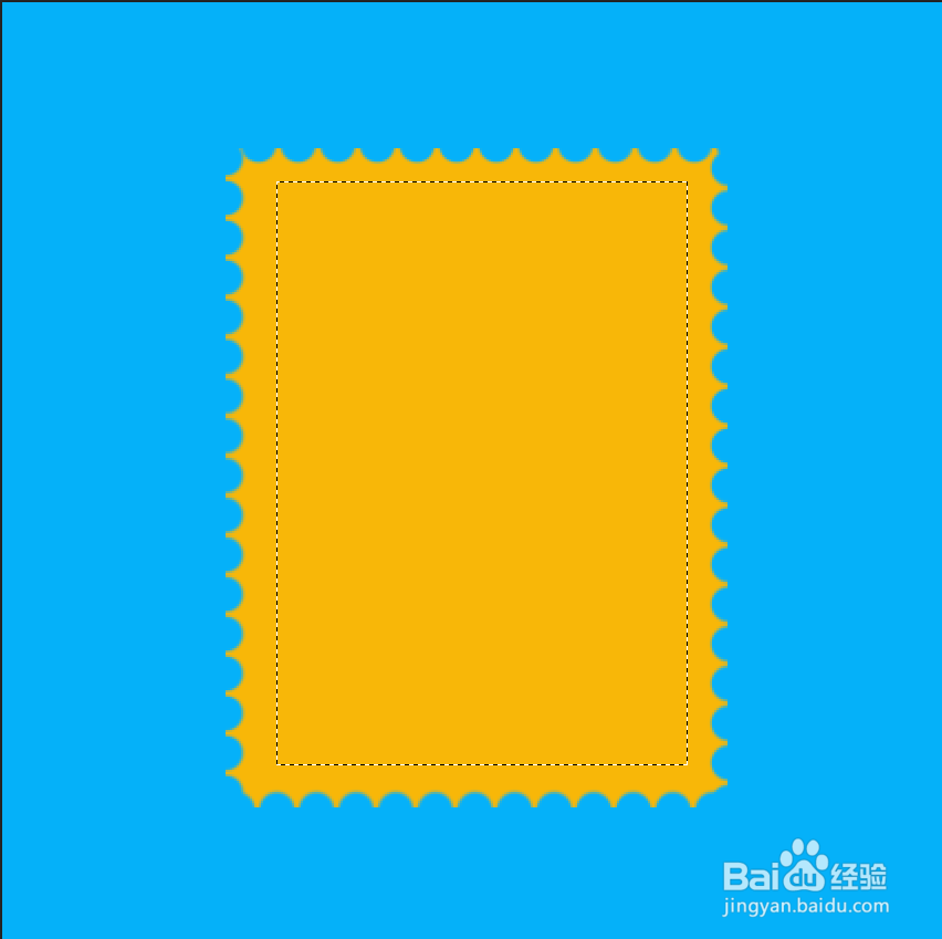 用画笔工具制作锯齿图片