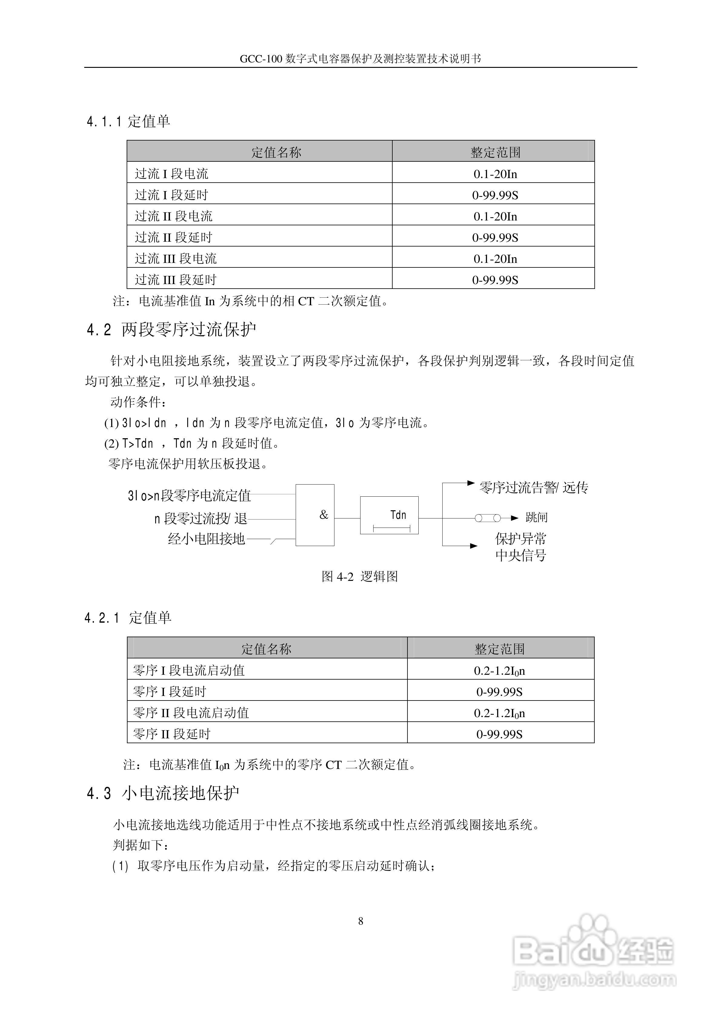GCC-100数字式电容器保护及测控装置说明书:[2]