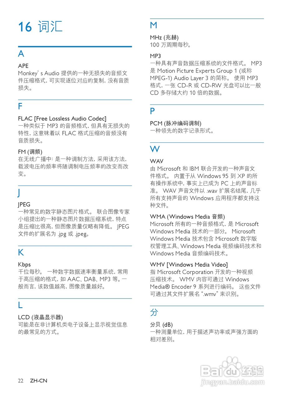 飞利浦SA075104 MP3播放器使用说明书:[3]