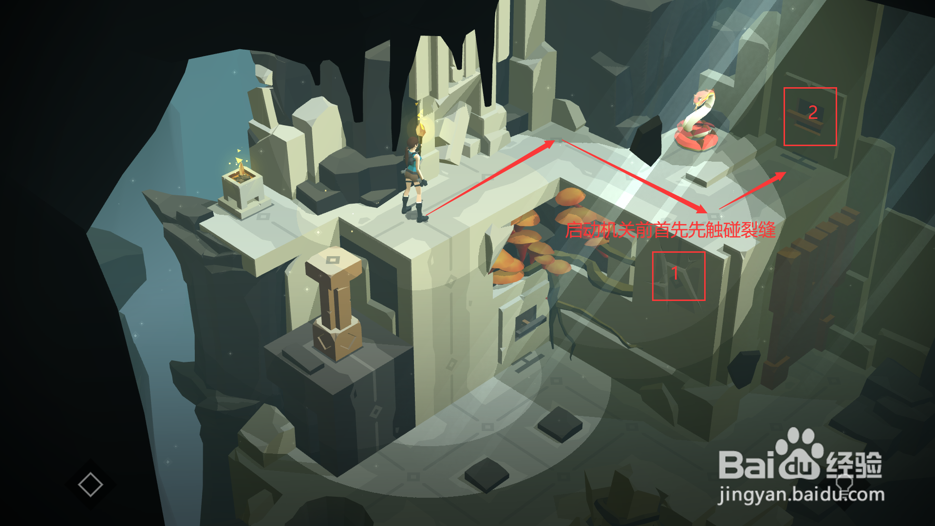 古墓丽影传说迷踪第五章第1紧闭之门关攻略