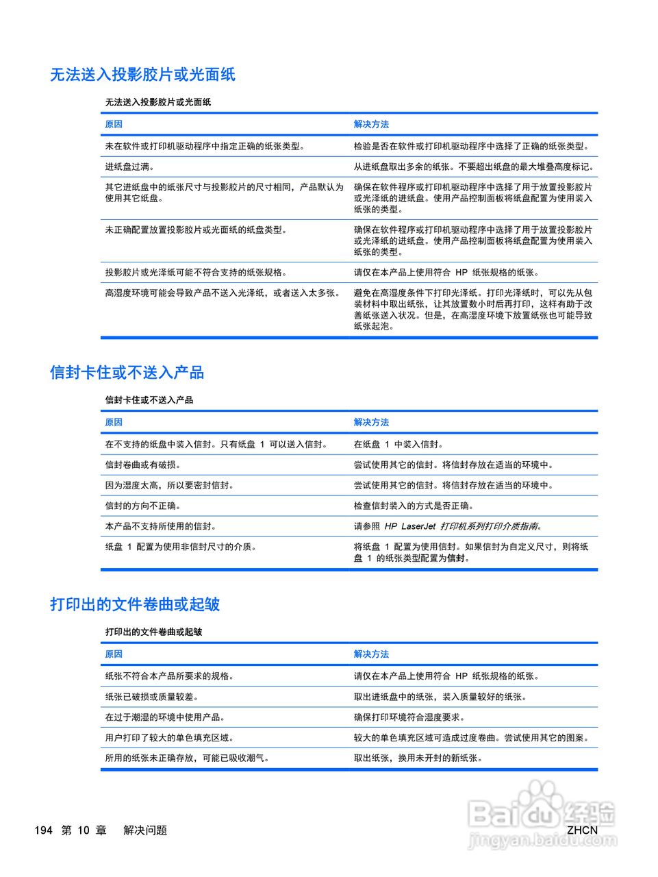 惠普 COLOR LASERJET ENTERPRISE CP4525打印机说明书:[21]
