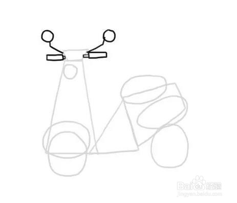 如何画摩托车