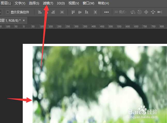 在PS2020中怎样给图片添加水波效果