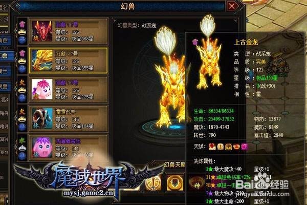 魔域SF幻兽转世满了怎么办