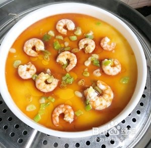 超级嫩滑的虾仁炖蛋