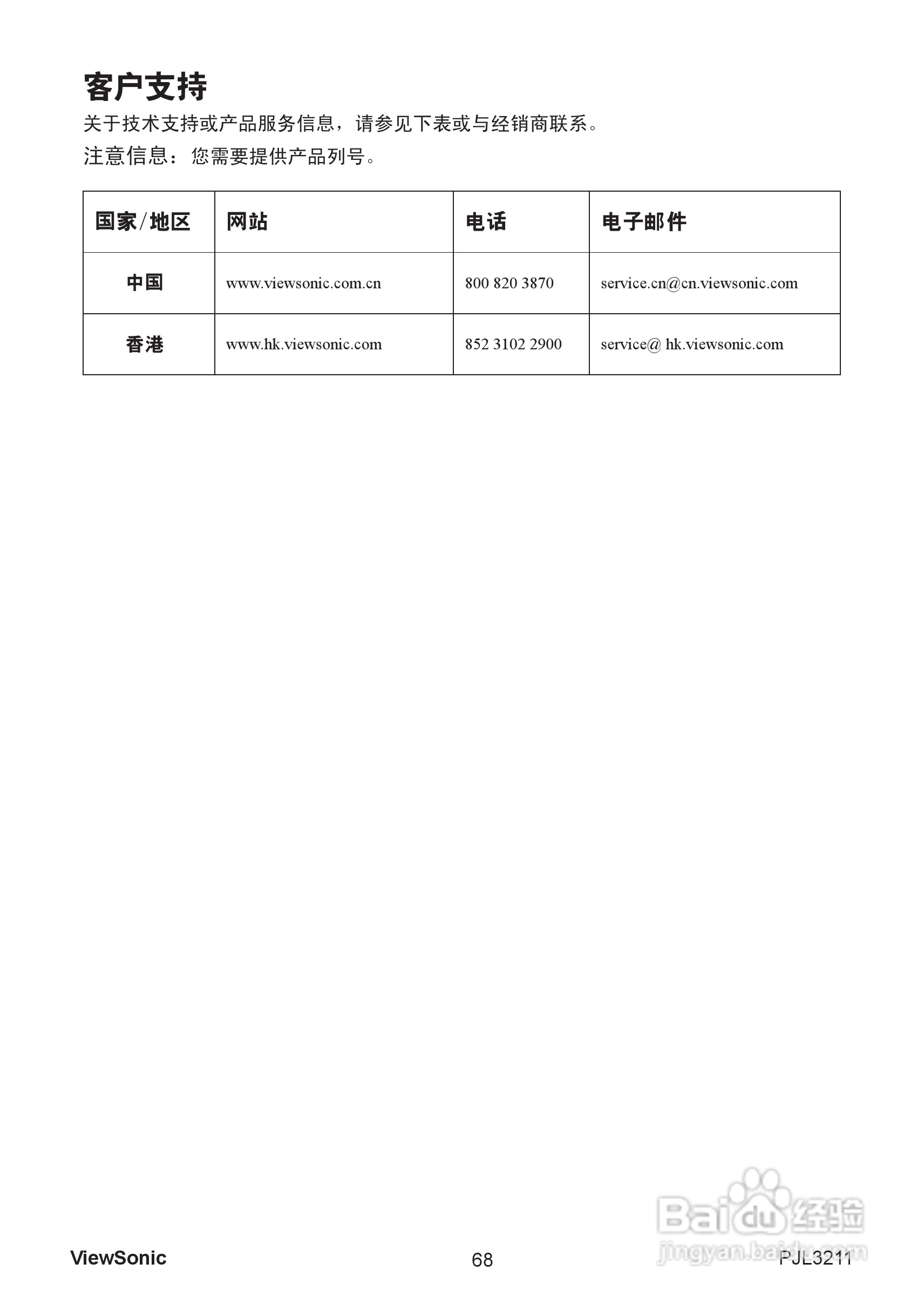 优派PJL3211投影机使用说明书:[8]