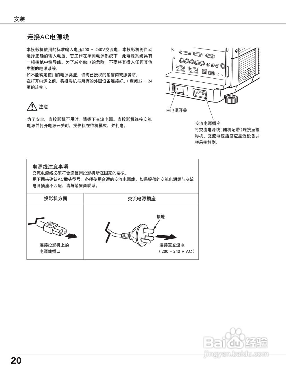 EIKI爱其 LC-X6A说明书:[2]