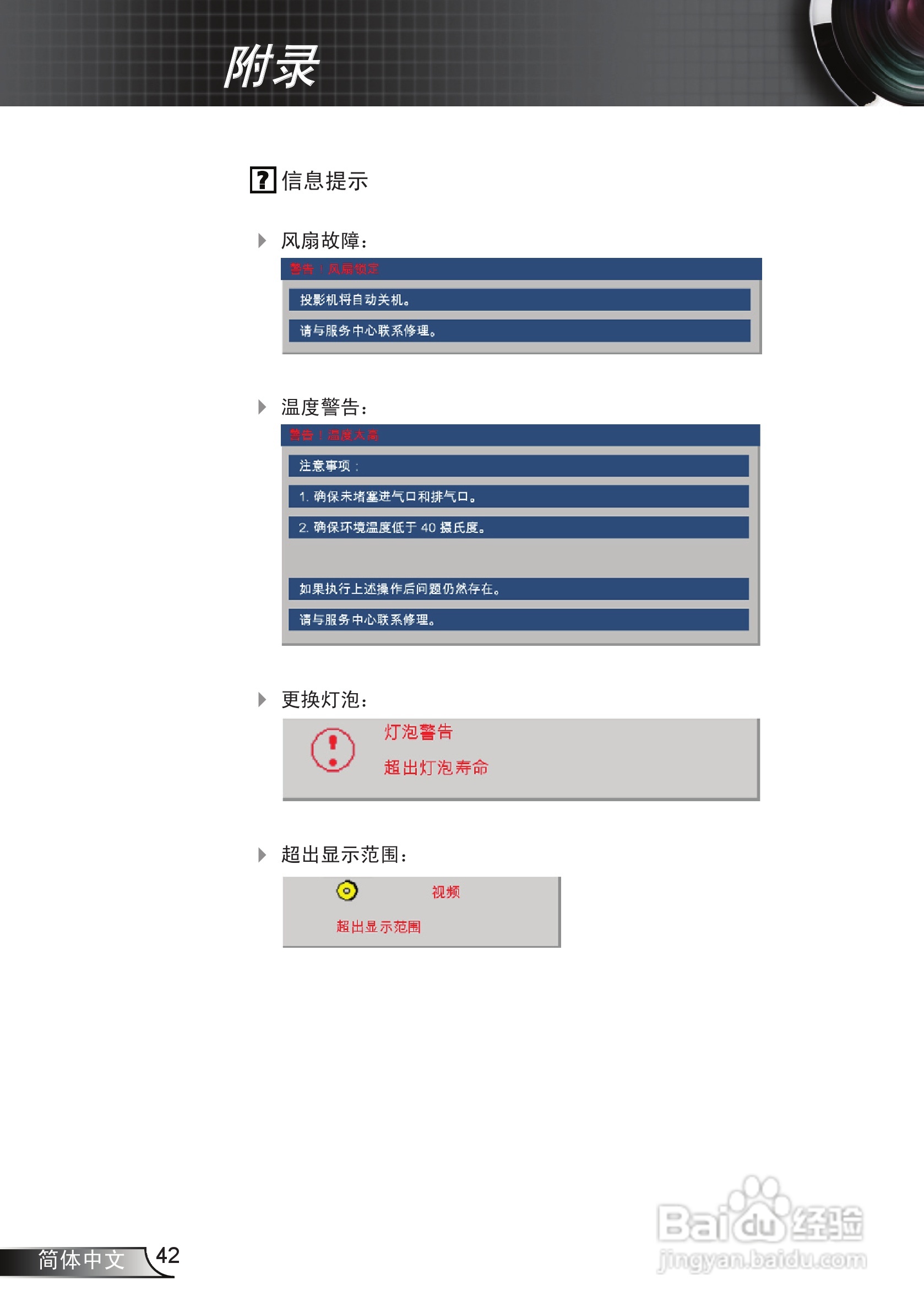 奥图码 HD71S投影机说明书:[5]