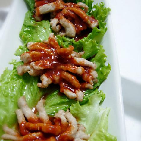 把肉吃出花样--菊花肉（切肉不断小窍门）