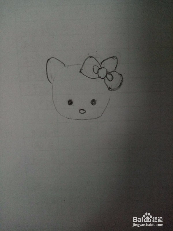 KT猫的简笔画