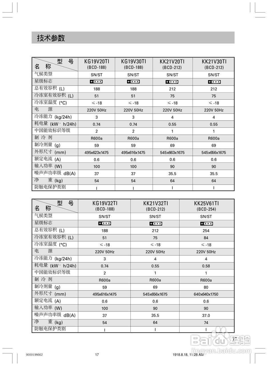 西门子KG19V20TI冰箱使用说明书:[2]