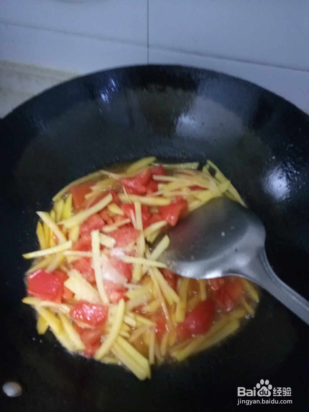 家常炒西红柿土豆
