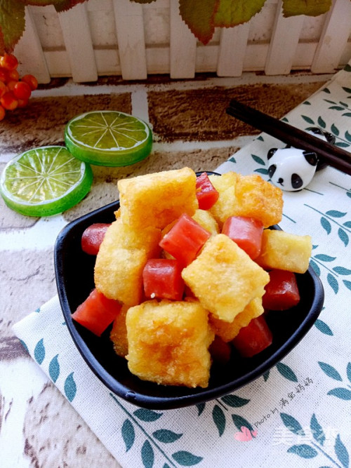 蛋香馒头丁的做法