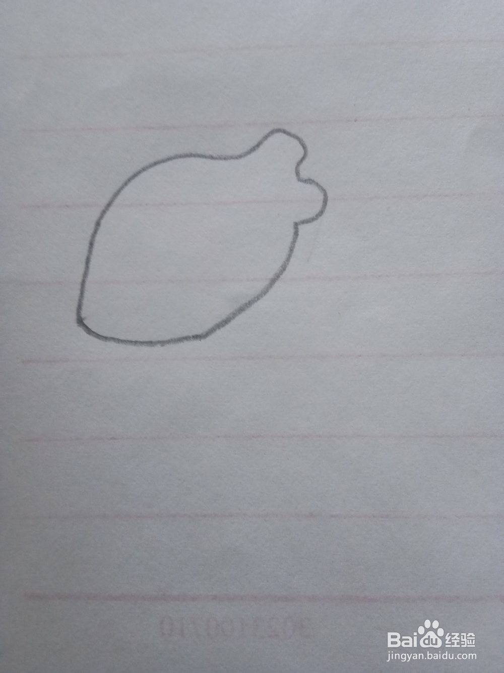 简笔画木瓜的画法1