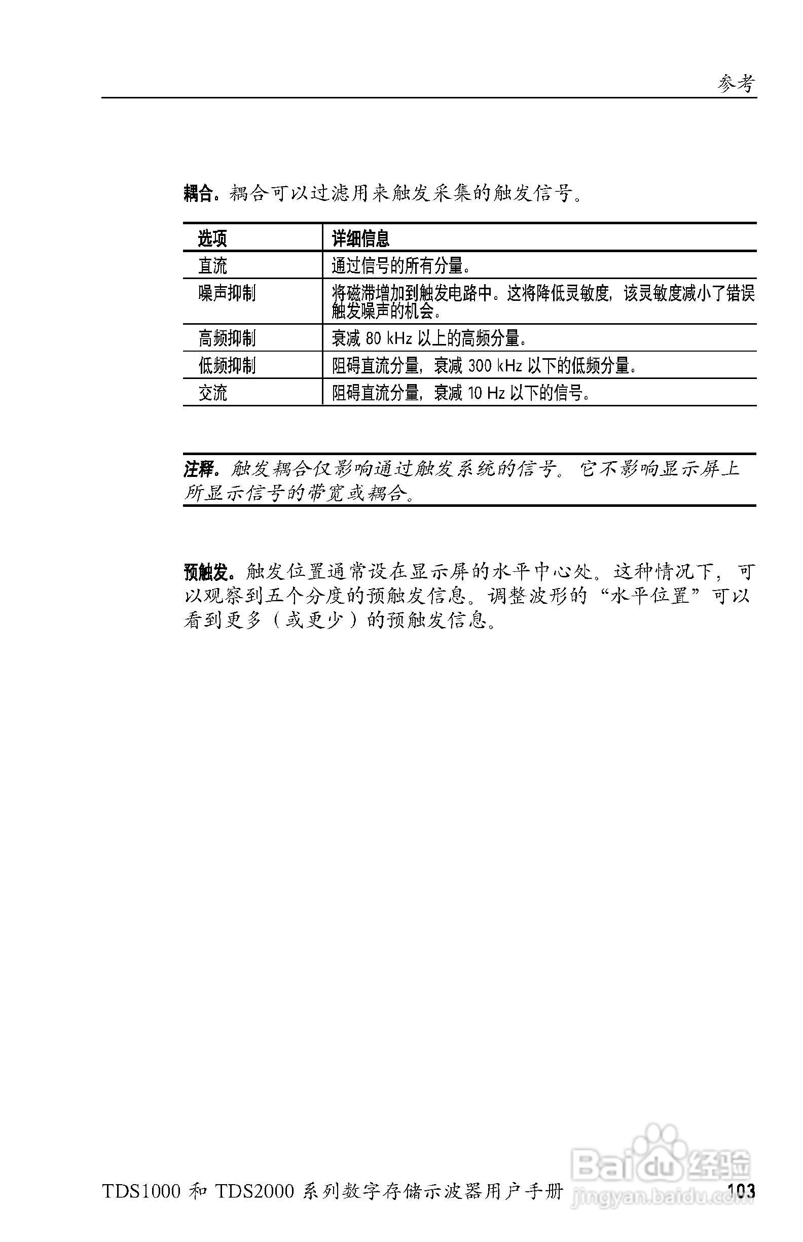泰克TDS2024数字存储示波器用户手册:[13]