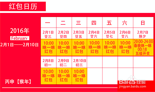 过年有哪些抢红包的活动