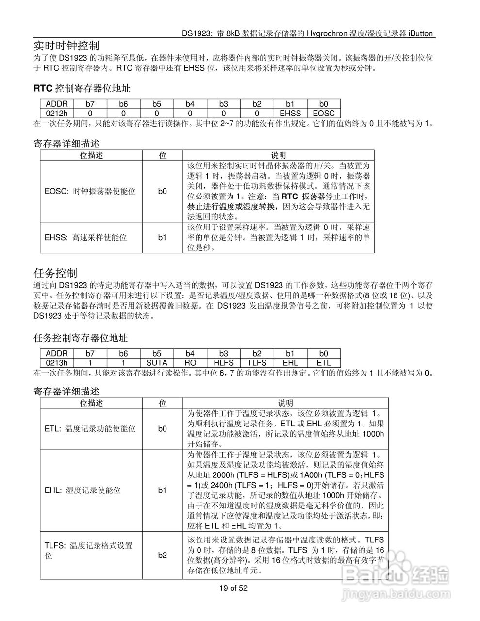 DALLAS DS1923温度/湿度记录器说明书:[2]