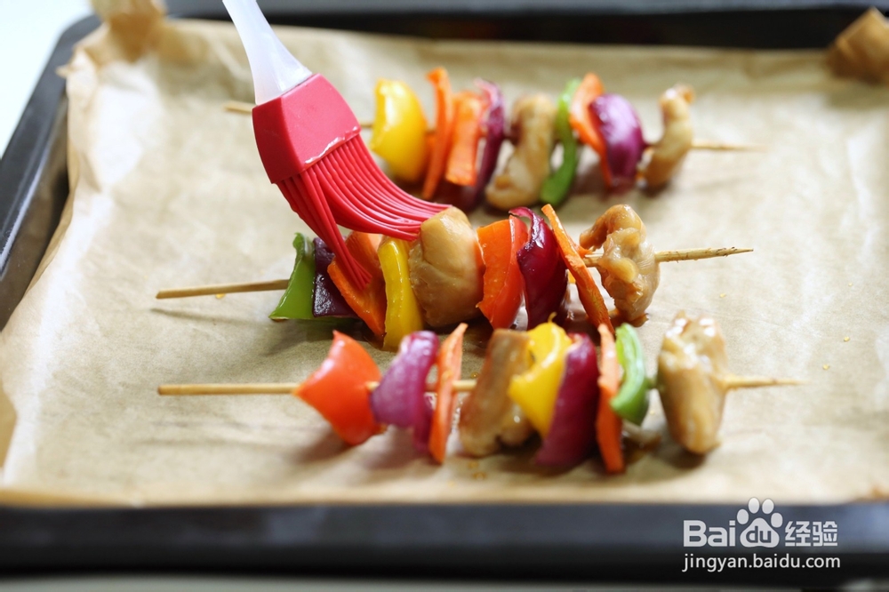 柠香鸡肉串的做法
