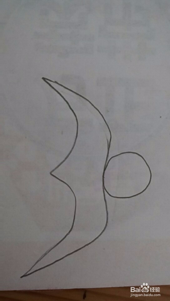 多妈简笔画一只小燕子