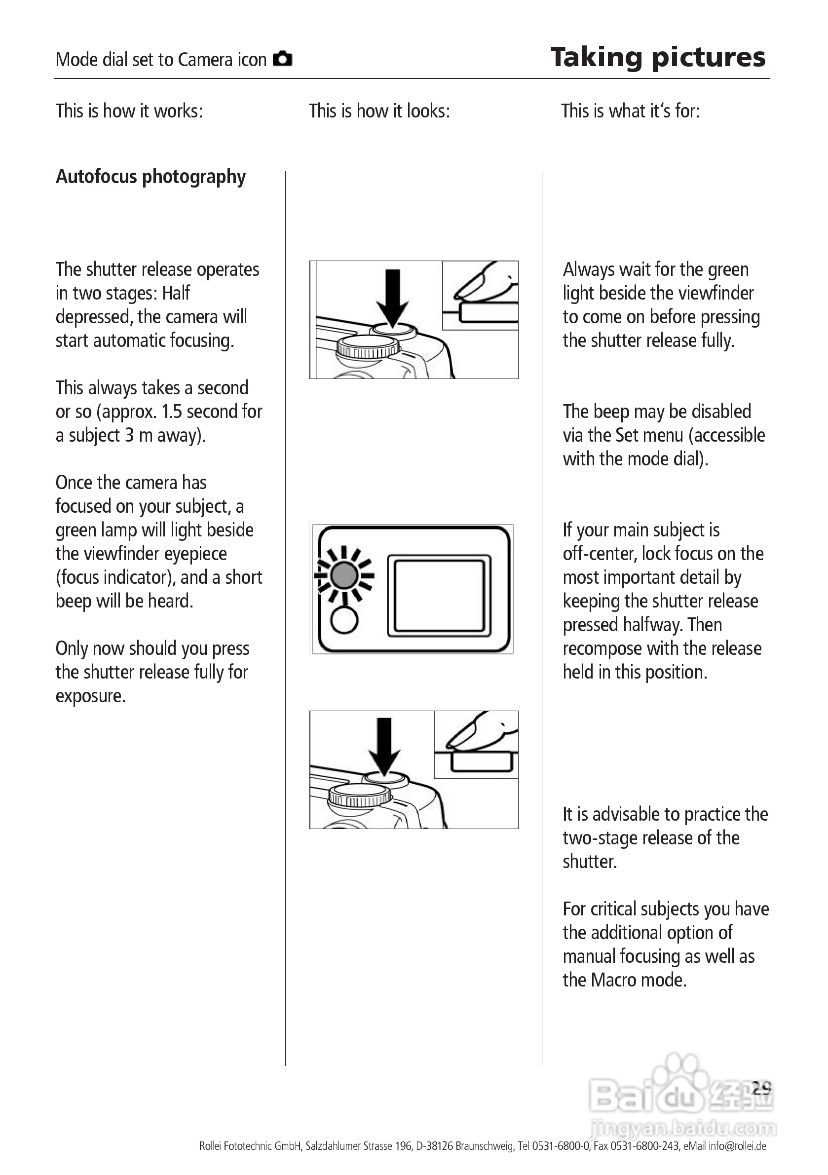 Rollei d41 com型数码相机说明书:[3]