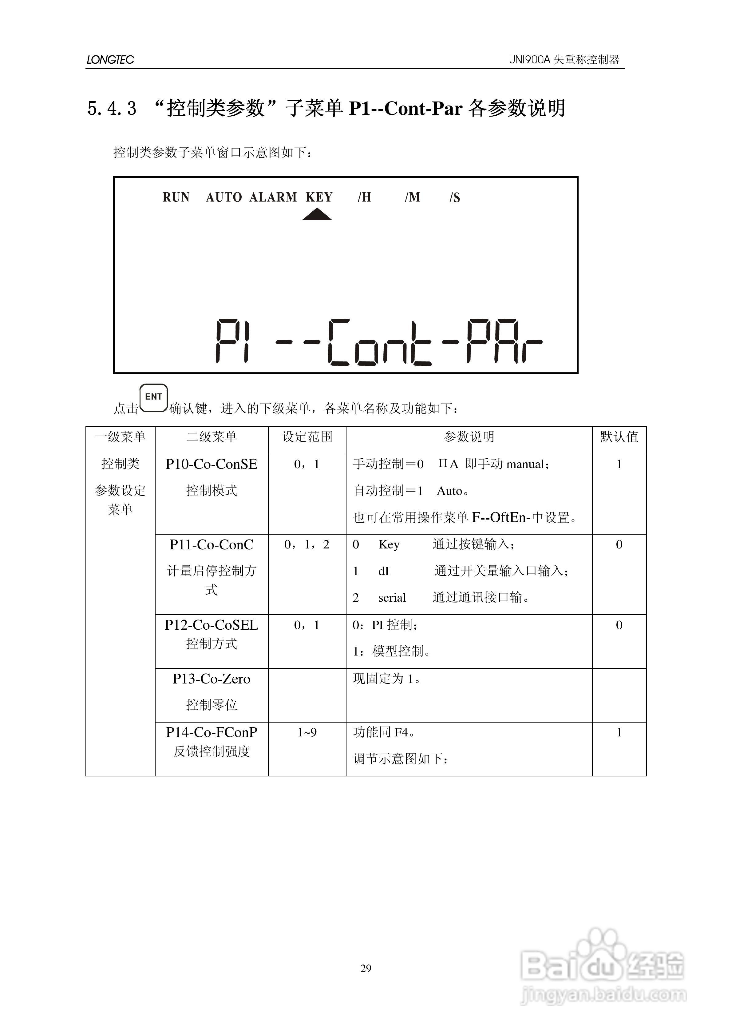 UNI900A失重秤控制器使用说明书:[4]