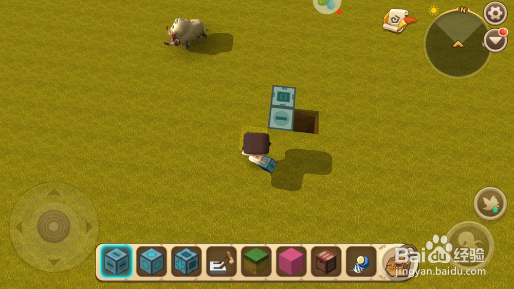 迷你世界怎么做隐藏储物箱+睡觉