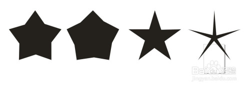 coreldraw怎么绘制各种样式的五角星五边形?