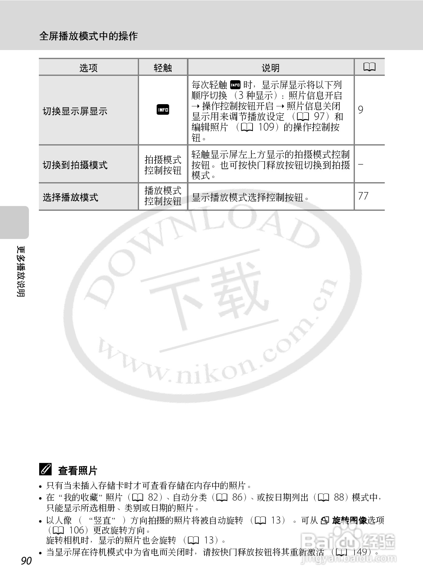 尼康Coolpix S70数码相机说明书:[11]