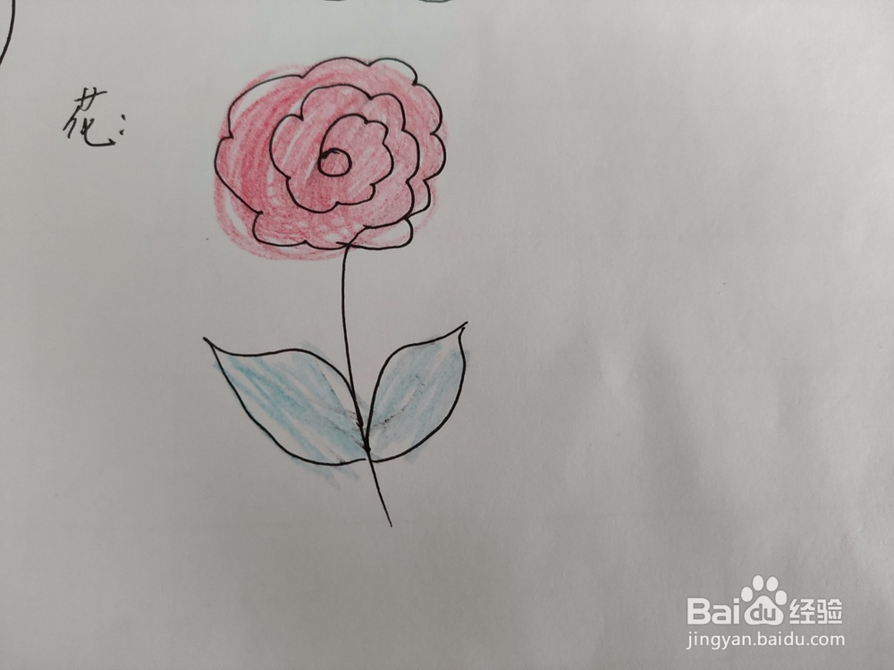 漂亮的小红花简笔画怎么画呢?