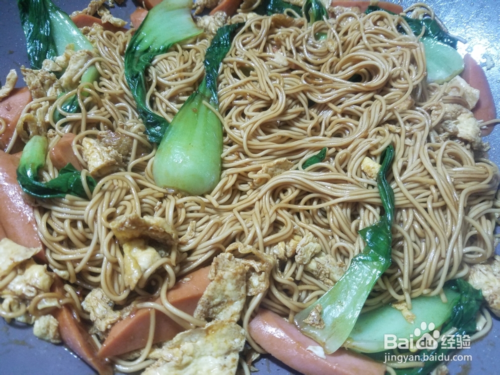 星期美食--炒面的正宗做法食材简单味道