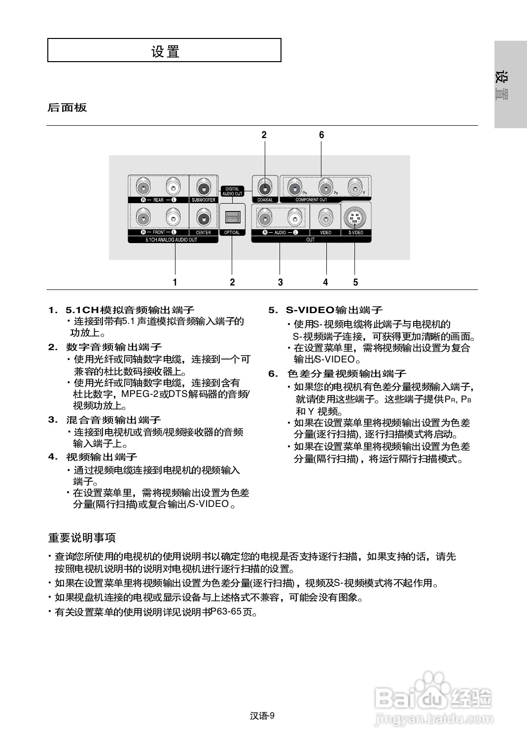 三星DVD-P650K使用说明书:[1]