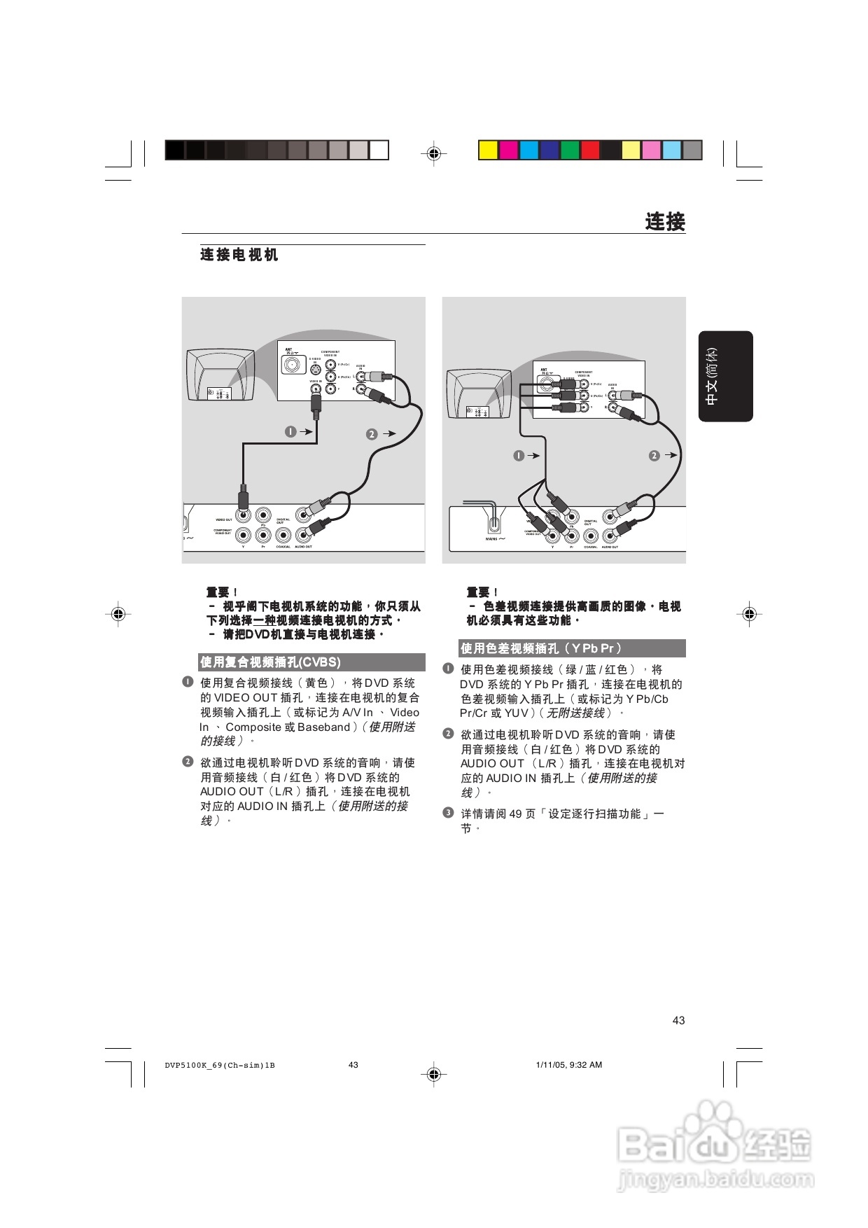 飞利浦DVP5100K/93 DVD播放机使用说明书:[1]