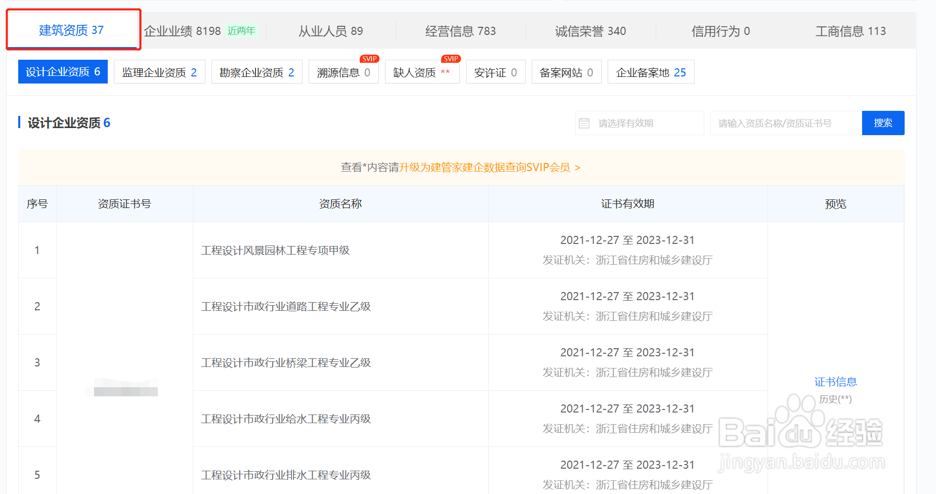 建筑施工企业的建筑资质和企业业绩在哪里查