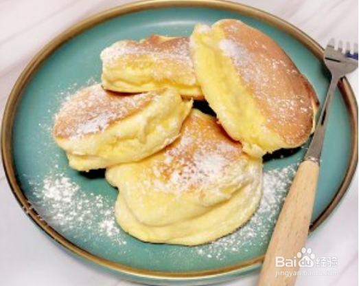 不用烤箱 无油低糖的舒芙蕾蛋糕松饼做法