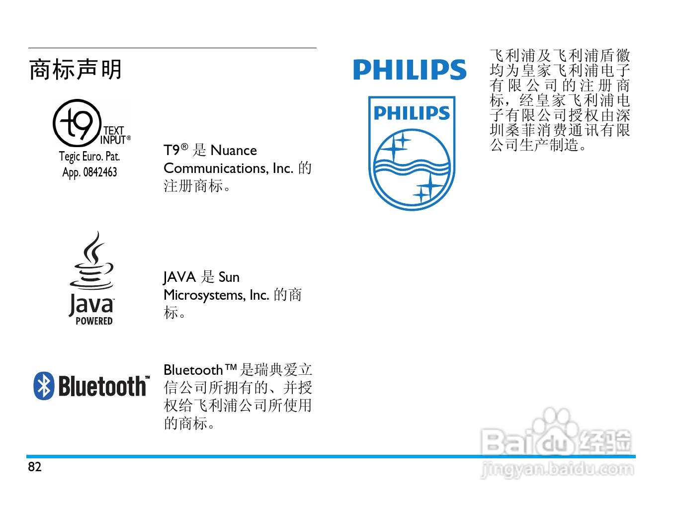 Philip飞利浦ctx830gld手机说明书:[9]