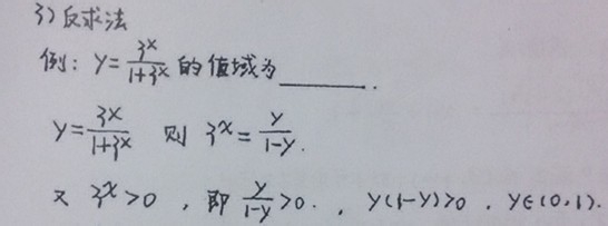 高中数学函数求值域的几种方法