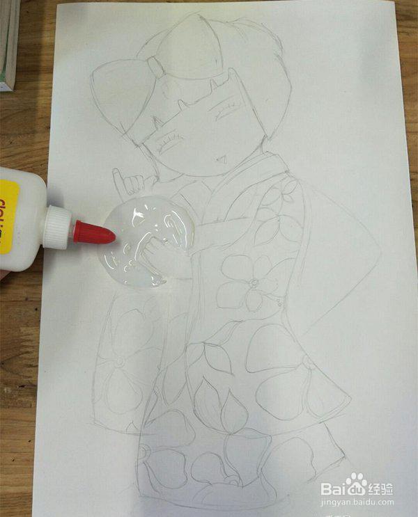 蛋壳粘贴画diy教程