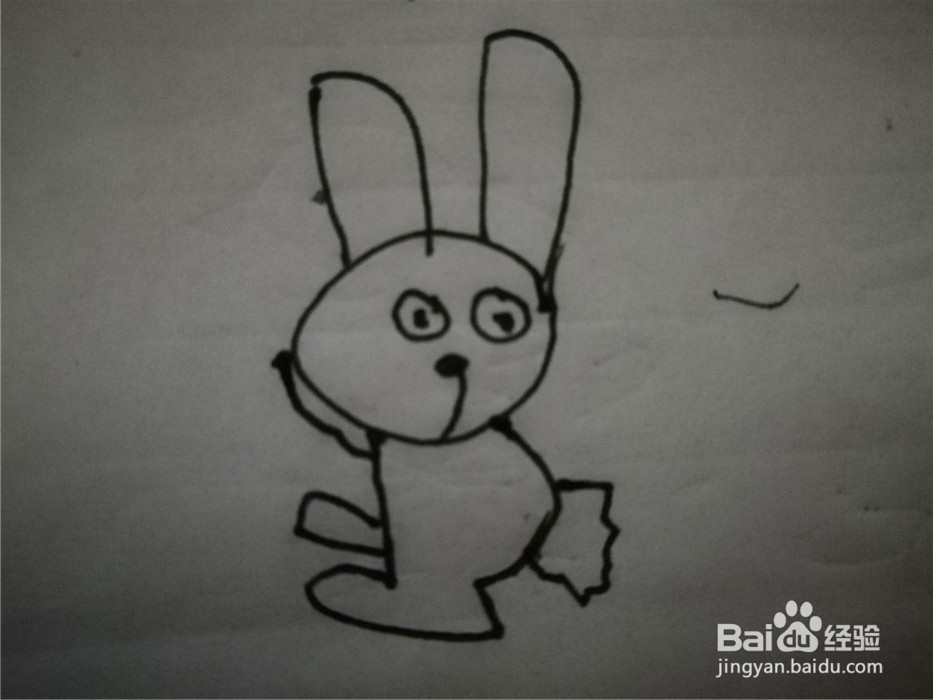 怎么样用简笔画画小兔子