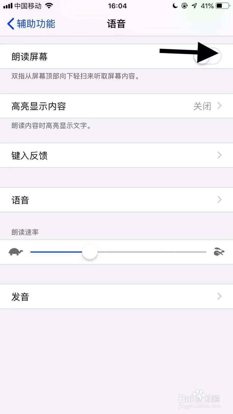 苹果11手机如何开启朗读屏幕功能