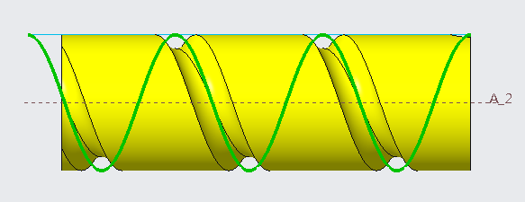 Creo6.0新功能之创建螺旋轨迹曲线