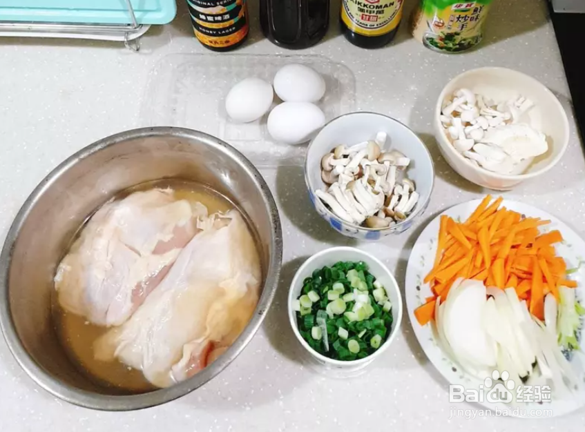 蜂蜜啤酒亲子丼